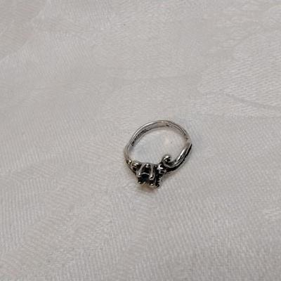 Citrine Scrollwork 925 Ring Size 5.5