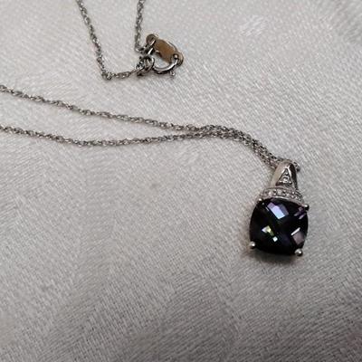 Mystic Topaz 18" 925 Necklace