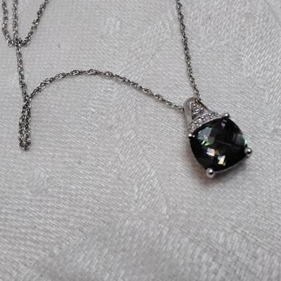 Mystic Topaz 18" 925 Necklace