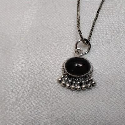 Antique Carnelian 18" 925 Necklace