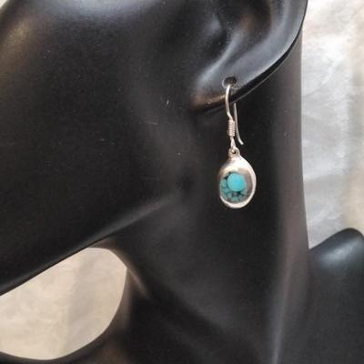 Vintage Handmade Turquoise Earrings