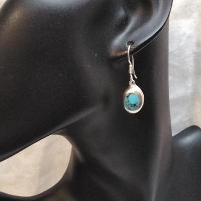 Vintage Handmade Turquoise Earrings