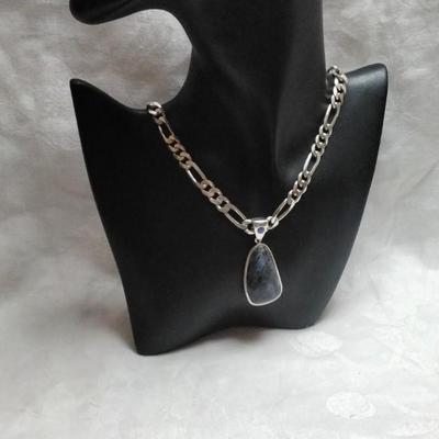 Rare Pietersite With Rare Blue Chariote Accent 20" Italian 925 Necklace