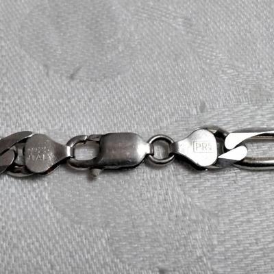 Rare Pietersite With Rare Blue Chariote Accent 20" Italian 925 Necklace