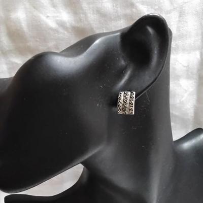 Vintage Marcasite 925 Post Earrings