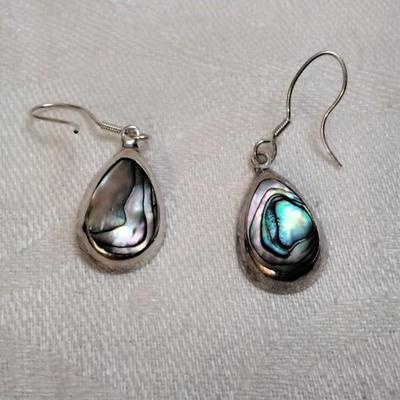 Navajo Handmade Abalone 925 Earrings