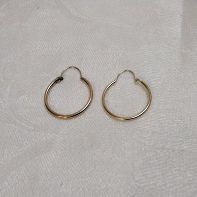 14K Gold Hoop Earrings