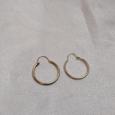 14K Gold Hoop Earrings