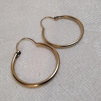 14K Gold Hoop Earrings