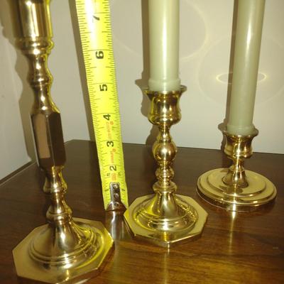 Set of Baldwin Brass Candle Holders