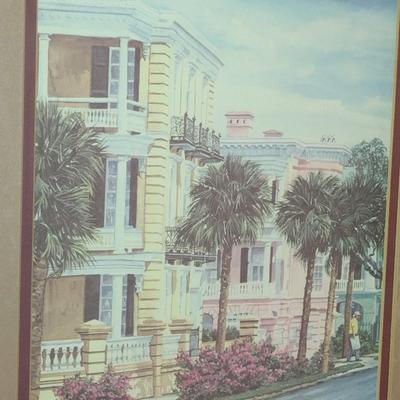 Framed Art Print Charleston by Gordon Wheeler (Hall)