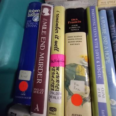 BOX OF READING BOOKS