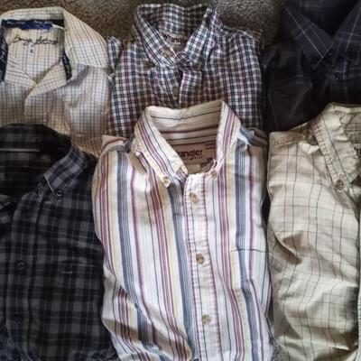 WRANGLER MENS NAME BRAND LONGSLEEVE SHIRTS