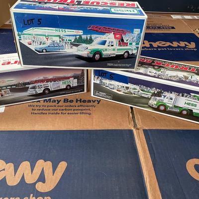 Hess Trucks still in box never opened