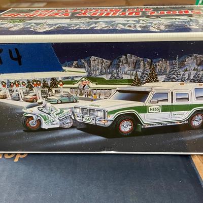 Hess trucks in box. Never opened