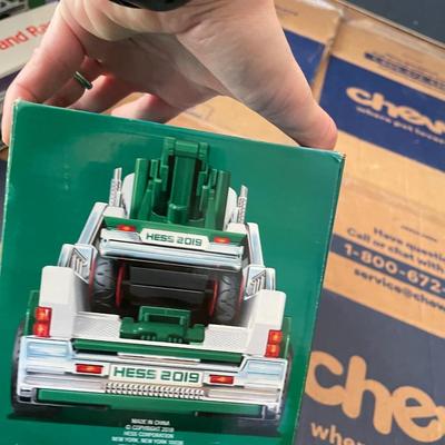 Hess trucks in box. Never opened