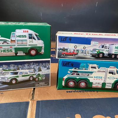 Hess trucks in box. Never opened