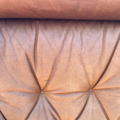 MCM 1970's Swedish Leather Lounge Chair Ottoman Ake Fribytter for Nelo Kroken