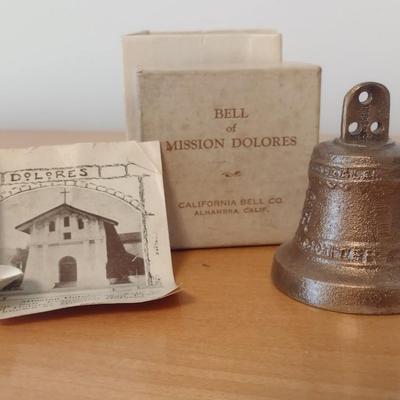 Vintage 1940's Bell of Mission Dolores with Box