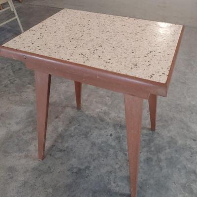 Vintage Wood Table with Laminate Top