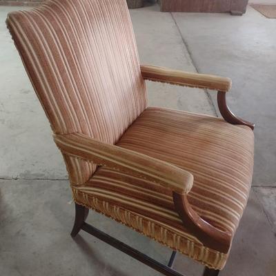 Wood Framed Formal Sitting Chair