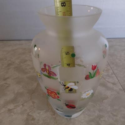 Collectible Special Issue Lenox Nature's Splendor Glass Vase with C.O.A.