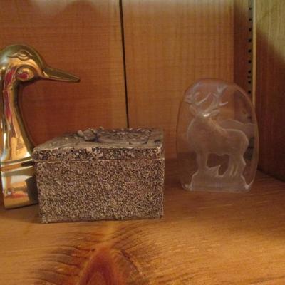Brass Duck Bookends and other Home Decor Items