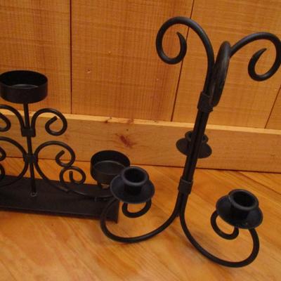 Collection of Metal Candle Holders