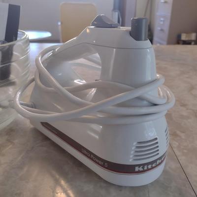 Kitchen Aid Hand Mixer with Bowl and Attachments