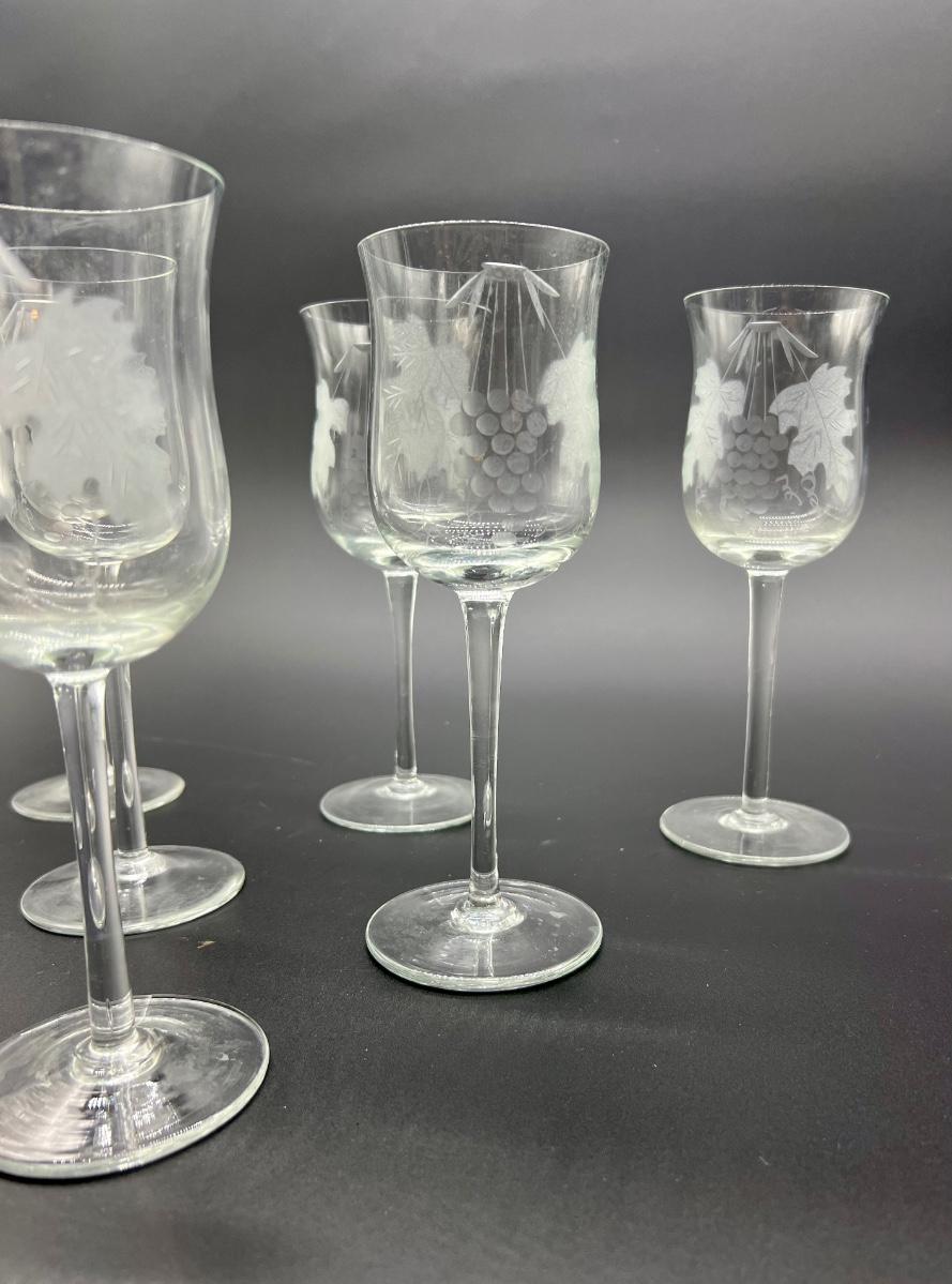 VTG Cut Glass Crystal Etched Grapes Pitchers w/ Silver-plate Lid & Handle  Set - Waterfront Online