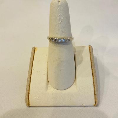 14K White Gold and Diamond Ring (K-TF)