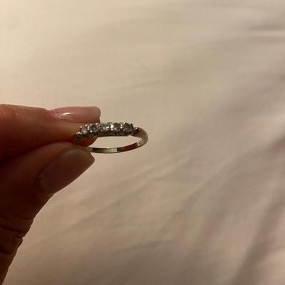 14K White Gold and Diamond Ring (K-TF)