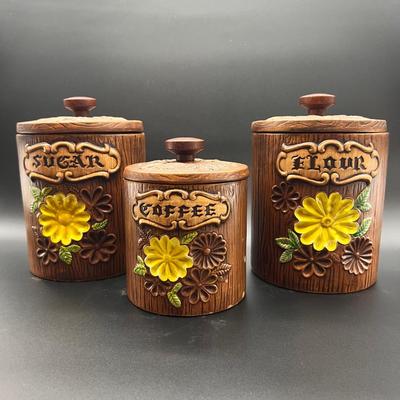 TREASURE CRAFT CERAMIC CANISTER SET