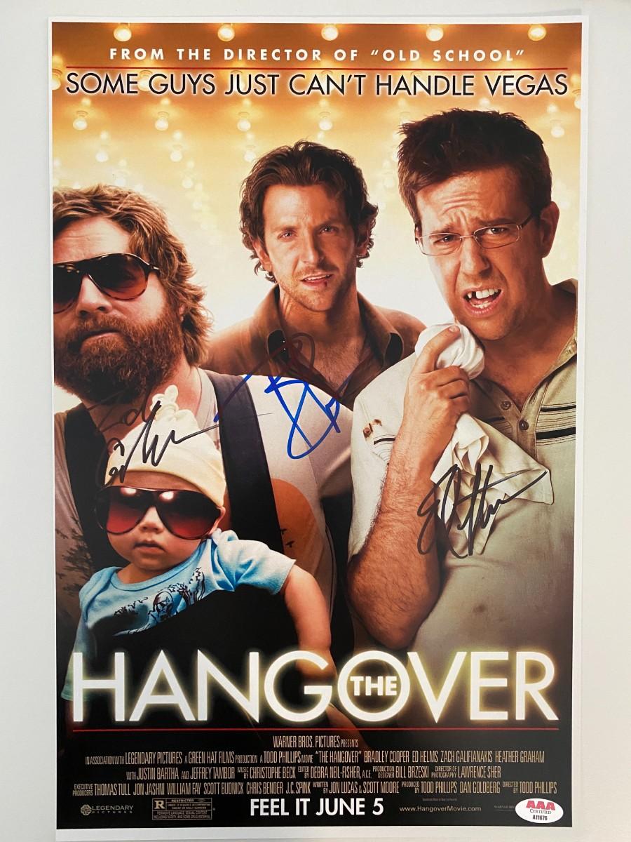 The Hangover cast signed movie poster EstateSales org The Hangover cast signed movie poster EstateSales org