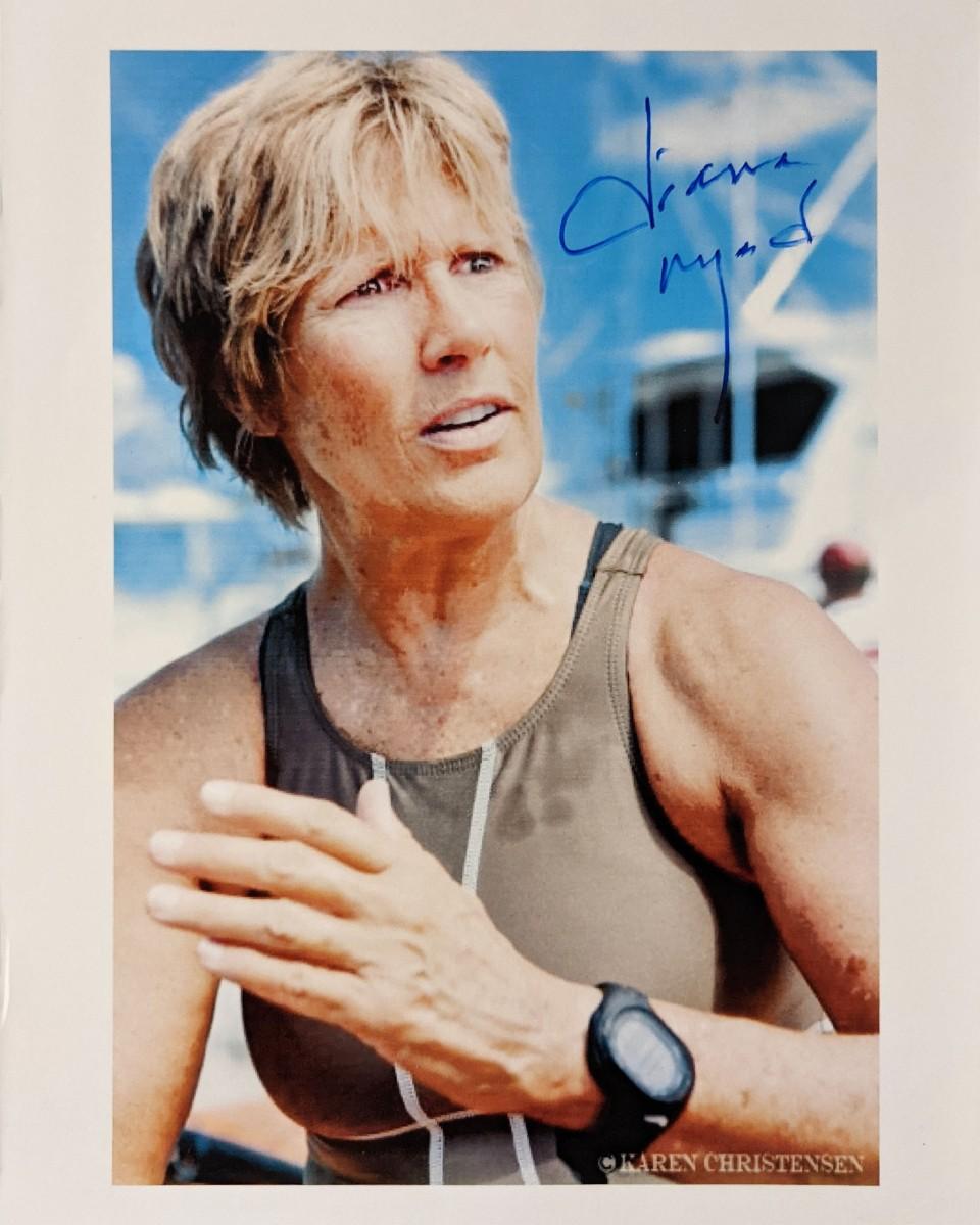Olympian Diana Nyad signed photo | EstateSales.org