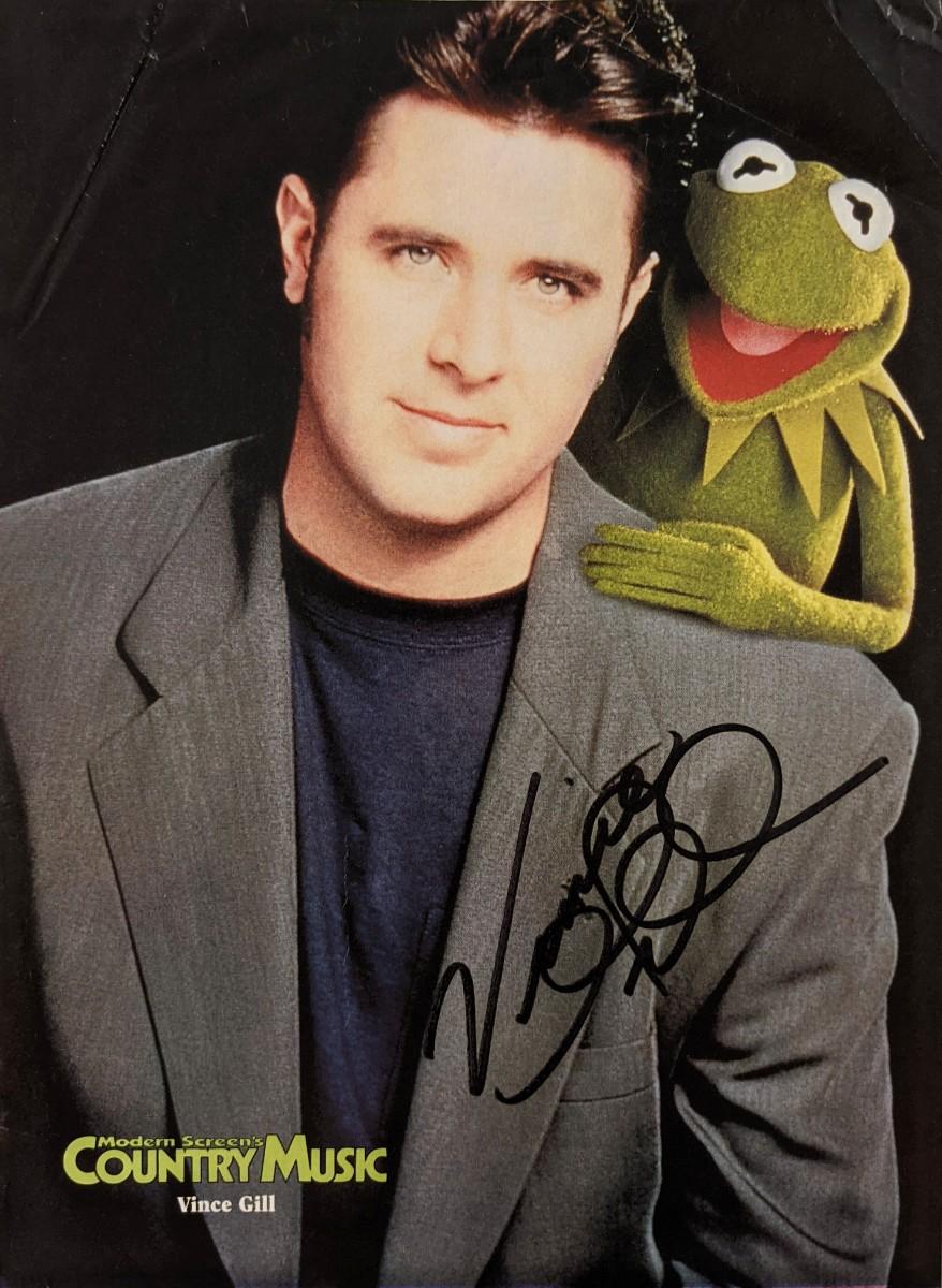 Vince Gill signed photo