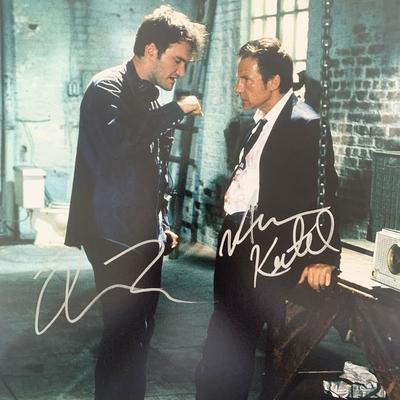 Reservoir Dogs Quentin Tarantino and Harvey Kietel singed movie photo
