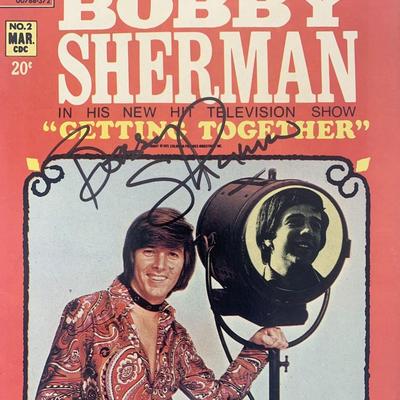 Bobby Sherman signed 1972 comic