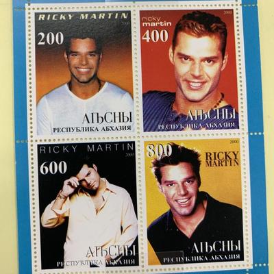 Ricky Martin collectors stamp set