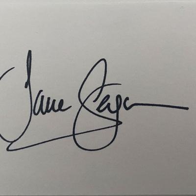Jane Seymour signature