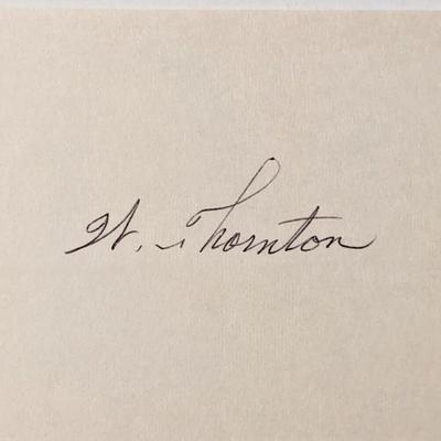 Astronaut William Thornton signature 