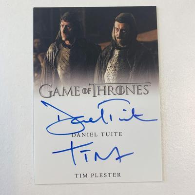 Game of Thrones signed card