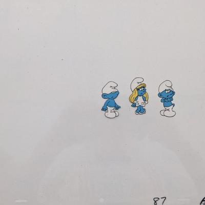 The Smurfs Original Animation Cel
