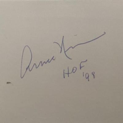 Basketball HOF Arnie Risen original signature