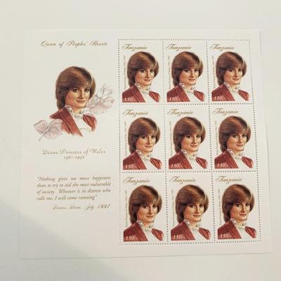 Tanzania Diana Princess of Wales commemorative stamp set