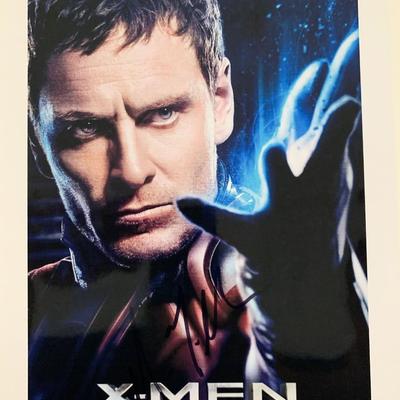 X-Men: Apocalypse Michael Fassbender Signed Movie Poster