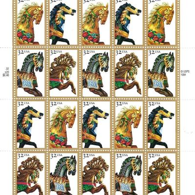 Carousel Horses Stamps