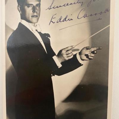 The Montclairs Orchestra Eddie Carroll signed photo