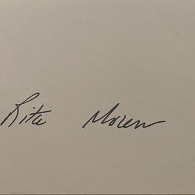 Rita Moreno original signature
