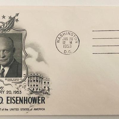 34th POTUS Eisenhower Inauguration envelope 